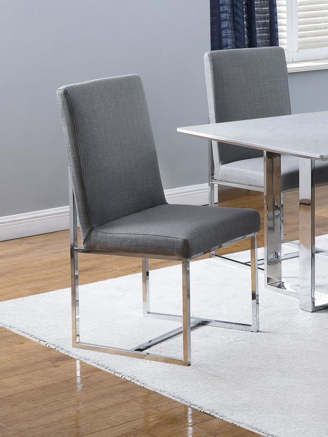 Mackinnon - Upholstered Side Chair (Set of 2) - Gray