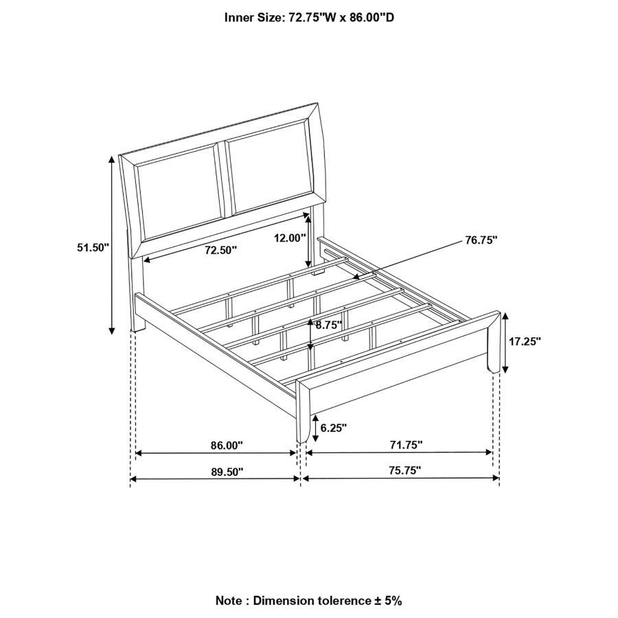 Briana - Upholstered Panel Bed