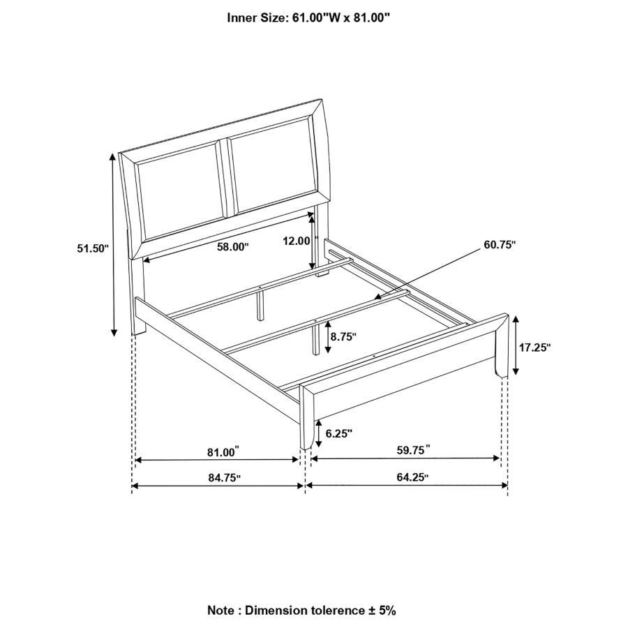 Briana - Upholstered Panel Bed