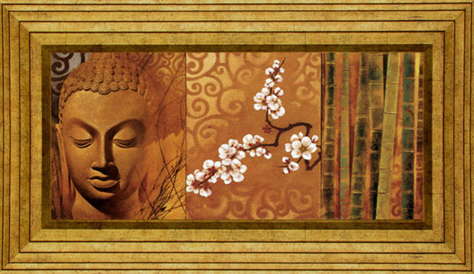 Buddha Panel I By Keith Mallet - Framed Print Wall Art