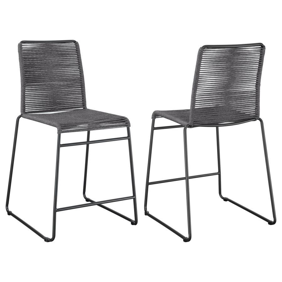 Kai - Counter Height Stool (Set of 2) - 41" - Gray