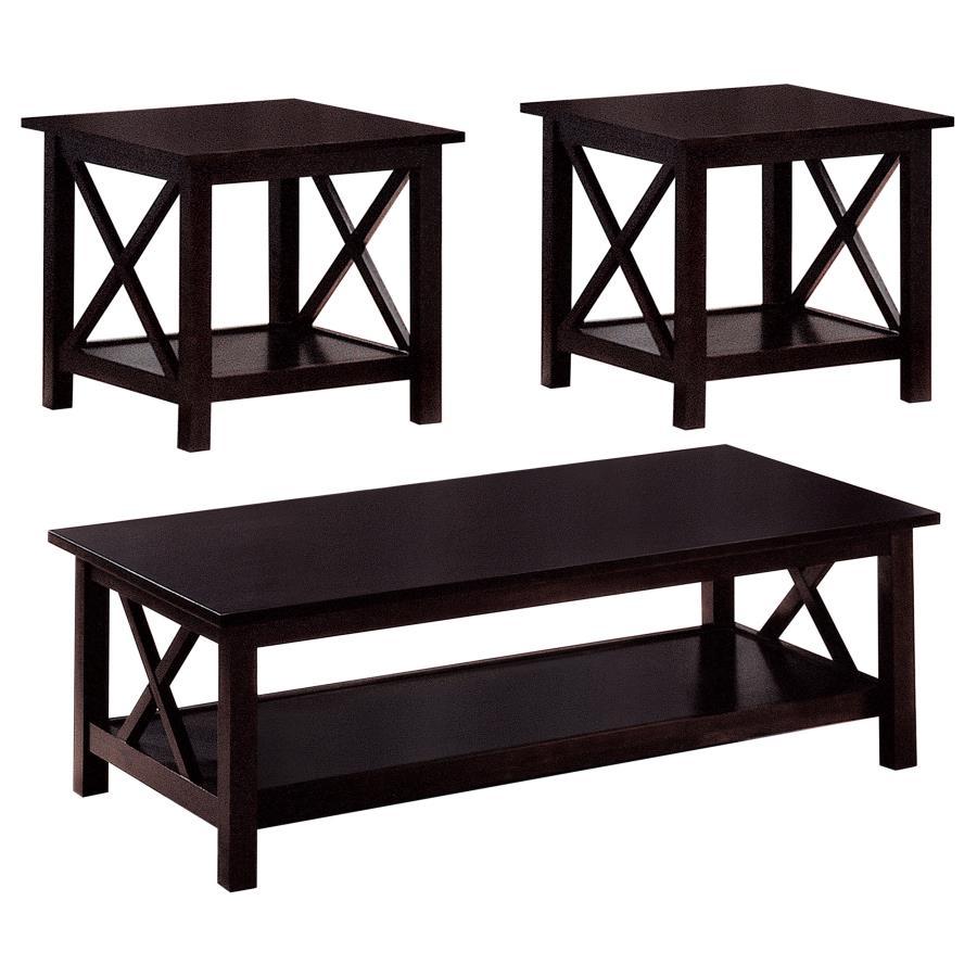 Rachelle - 3-piece Occasional Table Set - Black