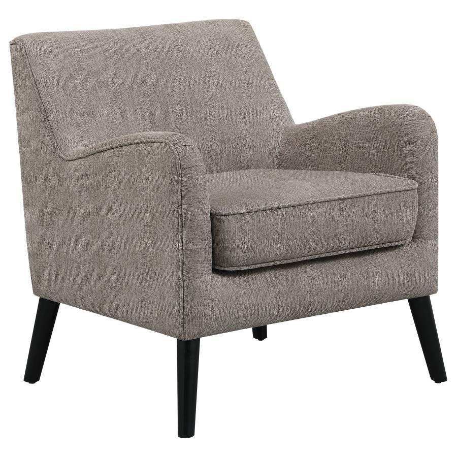 Charlie - Accent Chair With Angled Arms - Gray