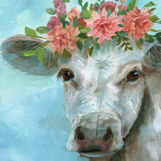 Framed - Happy Bessie By Nan