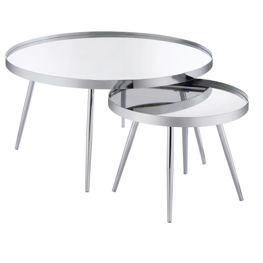 2 Piece Nesting Coffee Table - Mirror