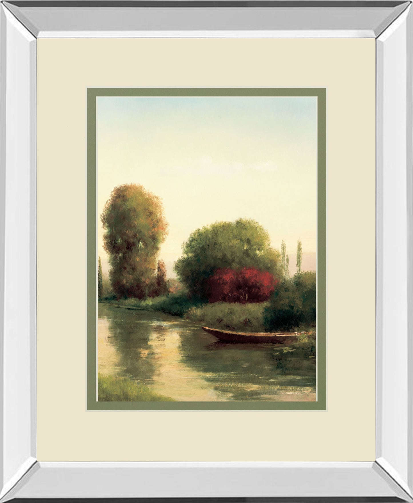 By The Riverside By Udell Mirrored Frame