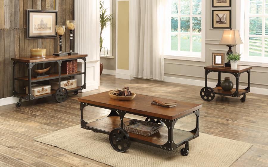 Shepherd - Coffee Table With Casters - Brown