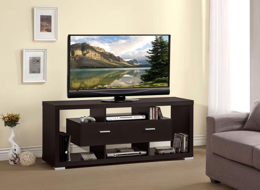 Coaster - Geometrical 2-drawer Rectangular TV Console