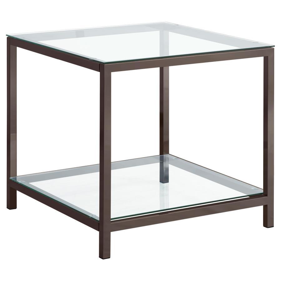 Trini - End Table - Pearl Silver