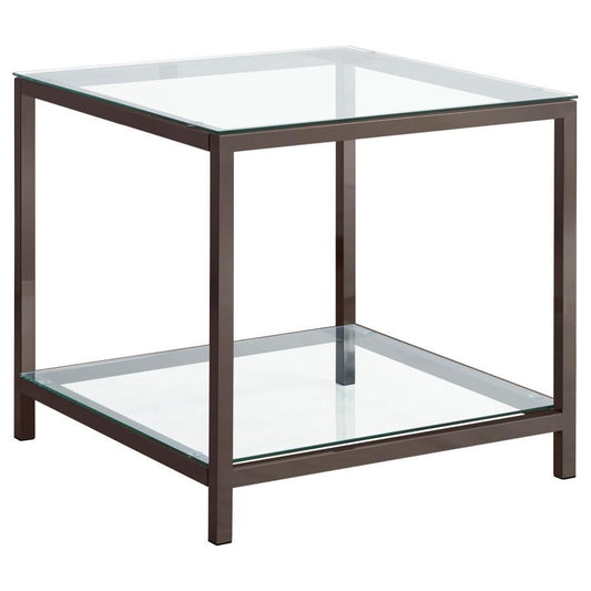 Trini - End Table - Pearl Silver