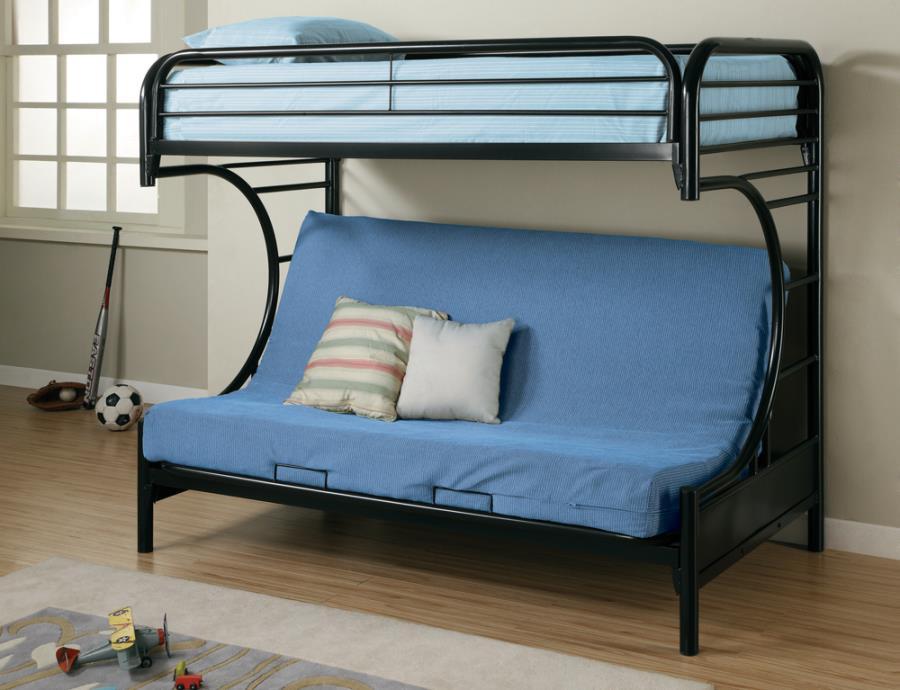 Montgomery - Twin over Futon Bunk Bed - Blue