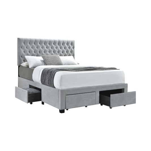 Shelburne - 4-drawer Button Tufted Storage Bed