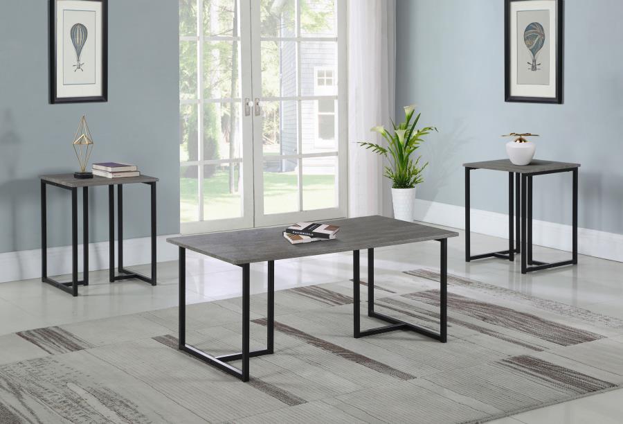 Nyla - 3-piece Table Set - Gray