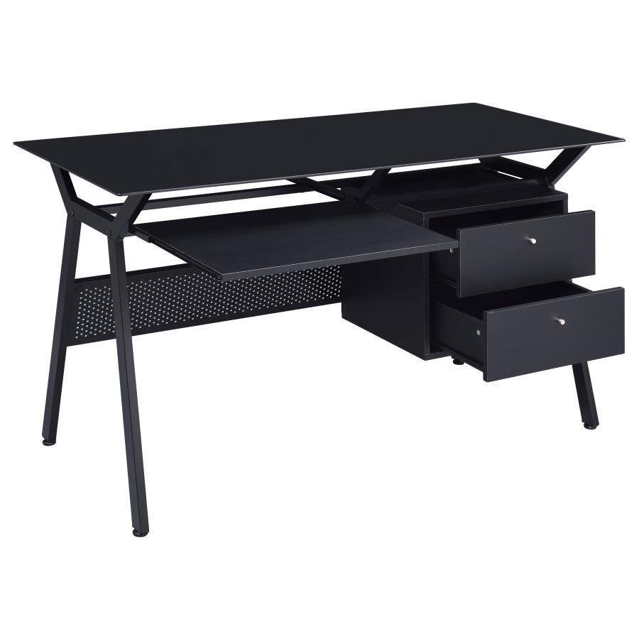 Weaving - Computer Desk - Black